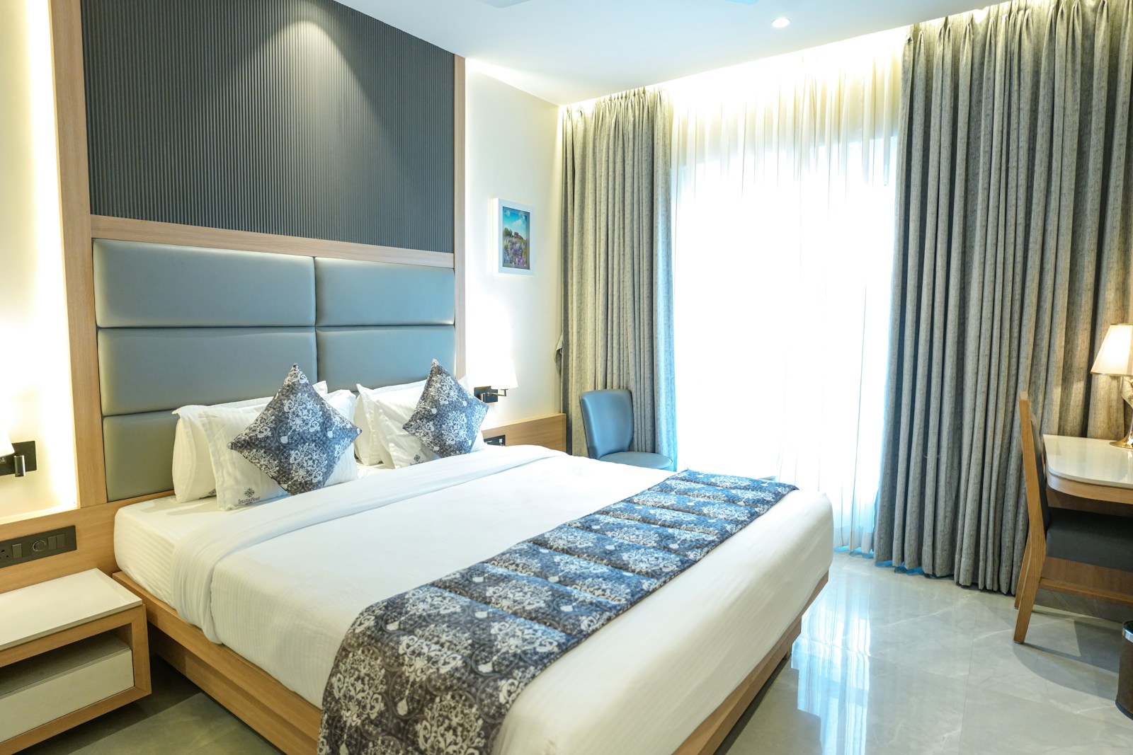 Illustrative guest-suite photograph; not an image of our guest house.